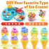 2 1 Sets 2-4-8, 3 8 Dough,2 oz in Color Dough for Kids Ages Kitchen Creations Ice Cream Pizza Maker Machine, Art Crafts