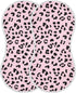 GOODOLD Leopard Print Pink Muslin Baby Burp Cloths - Super Absorbent and Soft