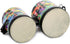 Tosnail 5" and 6" Bongo Drum with Storage Bag and Mallets, Hand Drum Kids Drum Set, Musical Toy for Kids