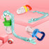 Food Feeder Baby Fruit Pacifier (3 Pcs) with 6 Different Sized Silicone Pacifiers, 90ML Spoons Clip, Infant Teething