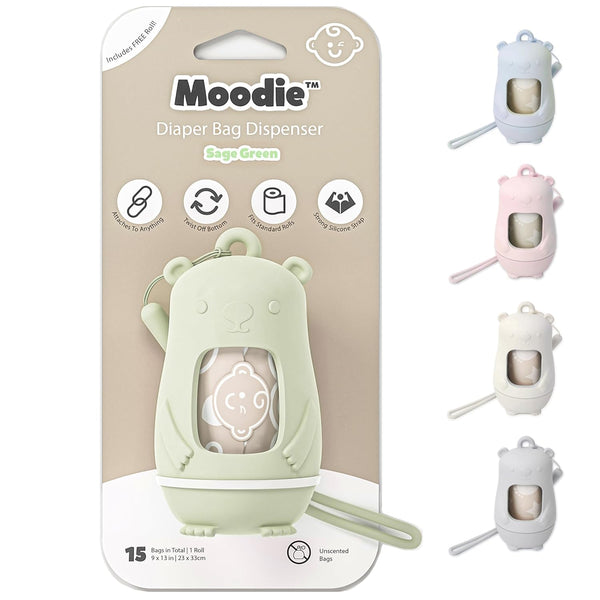 Teddy Bear Diaper Bag Dispenser | Diaper Trash Bags on the Go