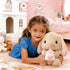HOUPU Bottle,8.6in/22cm) Soft Toy - Sitting Lop Eared Rabbit, Easter White Rabbit Stuffed Bunny Animal with Carrot Soft