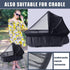 Mosquito Net for Stroller and Car Seat - Universal Fit, Durable Quality with Zipper - Black Color