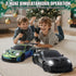 Aka Supaku 1:24 4WD Light,2.4GHz 20KM/H RC Drift Car, Remote Control Cars Vehicle with LED High Speed RC Cars with Two