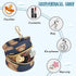 PYBUG Baseball Round Pacifier Storage Case, Polyester & TPU Lined with Hook Buckle, Pacifier Container Box for Baby