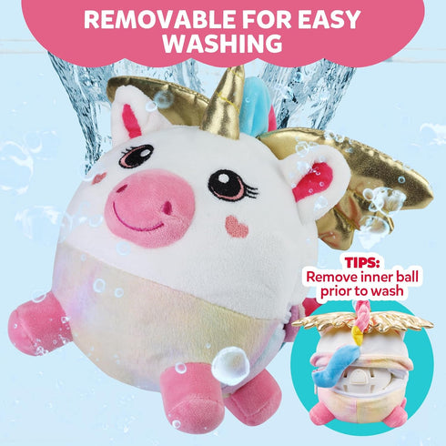 6-12 Tummy 48 6-12 Baby Girl Toys Months - Unicorn Crawling & Moving Musical Toy, Vibrating Time Baby Toy with Songs