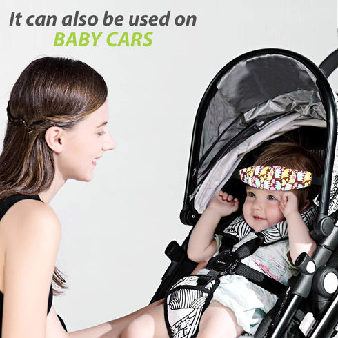 Donier 2 Packs Toddler Car Seat Neck Relief and Head Support, Pillow Support Head Band Easy Installation On Most