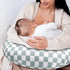 2 Pack DILIMI Nursing Pillow Cover, Stretchy Removable Case for Breastfeeding Pillows, Ultra Soft Comfortable Slipcover