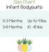 Pineapple Pancake Kids Hola Abuela Spanish Pregnancy Announcement Infant Bodysuit Gift for Grandma