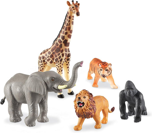 Learning Resources Jumbo Jungle Animals - 5 Pieces, Ages 18 months+