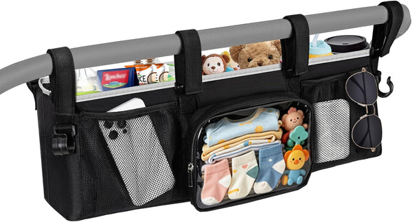 Double Stroller Organizer for Bob Duallie Jogger City Mini GT2 and Jeep,