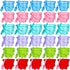 Holady 60 PCS 5.78 Inch Sand Castle Beach Bucket and Beach Shovels Toy