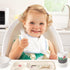 Bamboo Toddler Dinnerware Set,5Pcs Kids Dinnerware Set,Bamboo Kids Plates and Bowls Set,Kids Dishes Dinnerware Sets with Plate,Bowl,Cup,Fork and Spoon by Qshare