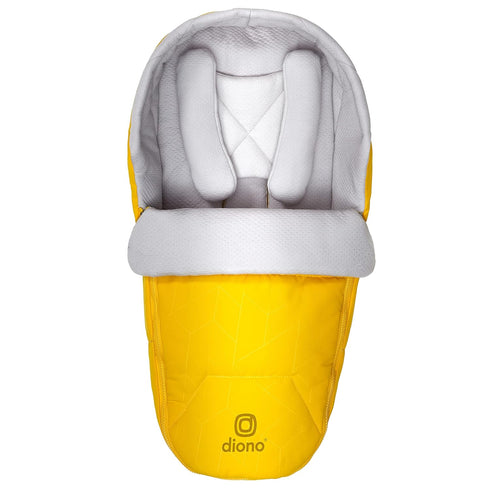 Diono Universal Newborn Pod for Sleeping, Water Resistant Lining, Baby Head and Body Support, Yellow Sulphur