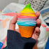 Squishy Fidget Item - Cute Small Ice Cream Squishy - Stress Relief Party Favors Fidget Tool Keychain