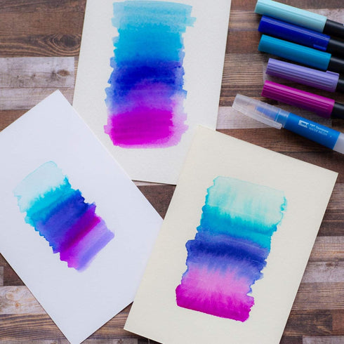 Tombow Water Brush Fine Tip, Refillable Watercolour Brush for Techniques, Adjustable Water Flow