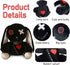 Creepy Goth Bunny Plush Toy - Spooky Stuffed Animal for Easter