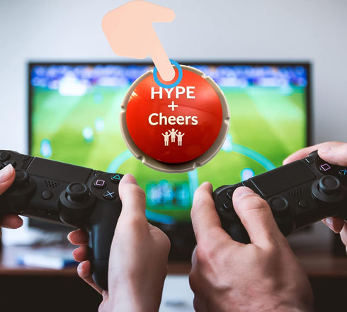 Airhorn Can Sound Button with Applause and Cheers, Funny Easy Button, Noise Maker Buzzer for Office, Sporting Event