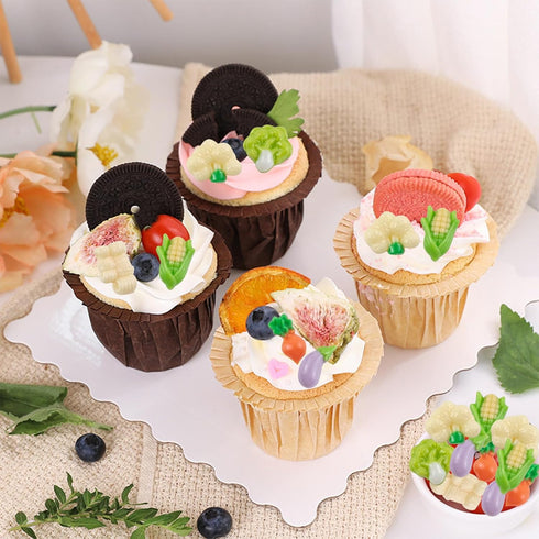 HOMICO 200 Pieces Tiny Vegetable for Dollhouse Miniatures Resin Food for Crafts Mini Vegetable Decor for Dollhouse Mini