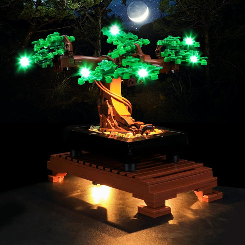 Vaodest LED Light for Lego Bonsai Tree 10281 Model, Compatible with Model 10281, Green