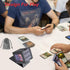 MTG Deck Box for Commander Display, Fits 100 Double Sleeved Cards, Black/Grey Card Storage Box with Dividers