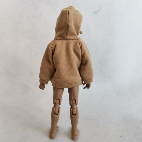 1/12 Scale Strong Man Action Figure Clothes, Men's Hoodie for 1:12 6inch Notoman, NWTOYS Male Action Figure Doll