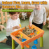 2.6lbs 6 Lehoo Castle Sensory Table with Sensory Sand, Indoor Sensory Bin with Lid & Play Sand, Construction Kit