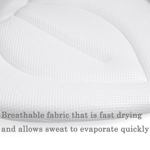 PandaEar Baby Bath Pad for Infant Newborn, Soft Flower Petals for Sink Bathtub Essentials (Grey)