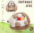 Set, 4 16" MaoGoLan Magnetic Hedgehog Plush Toys Family Mama & Baby with Fruits - Soft Stuffed Animals for Imaginative