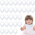 30 Set Giegxin Pcs Muslin Baby Bibs White Baby Bandana Drool Bibs Unisex Solid Colors for Girls Boys Newborn Soft