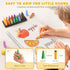 24 JUPITEARTH Colors Crayons for Toddlers, Non-Toxic Washable Rocket Crayons, Easy-to-Hold Coloring Gifts & Mess-Free