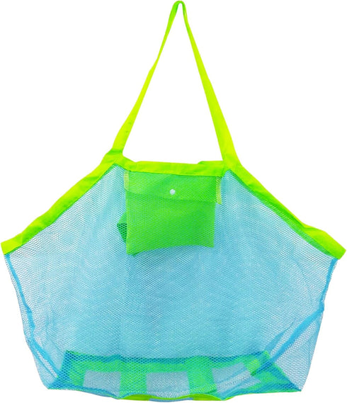 BornFeel Large Mesh Bag for Beach Toys Beach Bag for Sand Toys Mesh
