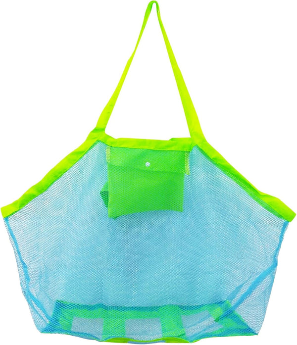 BornFeel Large Mesh Bag for Beach Toys Beach Bag for Sand Toys Mesh