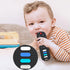 Silicone Baby Teething Toys for Babies 0-18 Months, Remote Control Shape Chew Toys, BPA Free (L-Black)