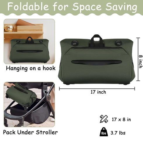 SCTEL Infant Car Seat Travel Bag for Airplane Compatible with Doona Car Seat Stroller and Base, Fit All Nuna Pipa Car
