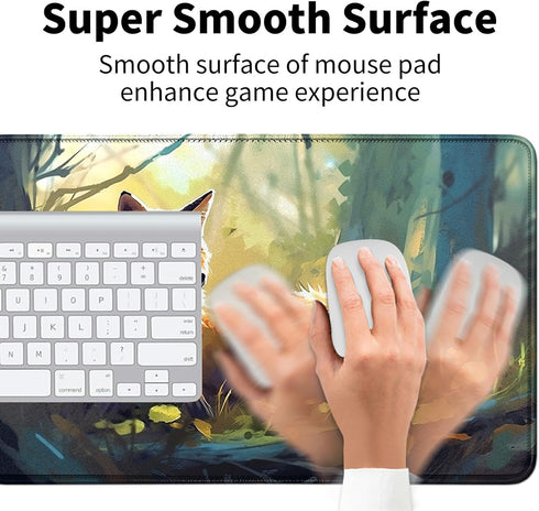Card Mat for MTG & TCG, 24" x 14" Game Mat for Trading Card Games, Perfect for Card Games & Video Games