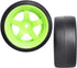 12mm Hex RC Drift Car Wheels and Hard Slick Tires for 1/10 Scale, Set of 4