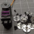 Honbay 6PCS 25T Metal Servo Arms Horn Aluminum Round Standard Servo Disc with Screw for RC Robot Boat Car Airplane