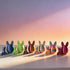 JimSeiSei 6PCS 3D Set Printed Easter Eggs with Articulated Rabbit Inside, Prefilled Surprise Eggs for Easter Basket