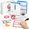 Gamenote Dry Erase Flash Cards - 47 Laminated Alphabet and Number Tracing Cards for Kindergarten with Marker