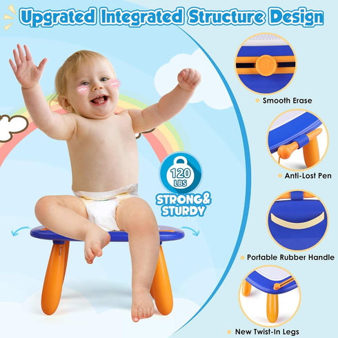 1 2 3 Smasiagon Toddler Toys Magnetic Drawing Board - Doodle Painting Board Pad Educational Learning Toys for Year Old