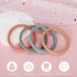 Socub Silicone Baby Teether Toy - 4 Pack BPA Free Soft Teether Bracelets for 3+ Month Babies