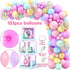 SNLN 1st Sweet One Birthday Party Decorations, First Birthday Decorations for Girl, Balloon Box Photo Banner Donut Foil