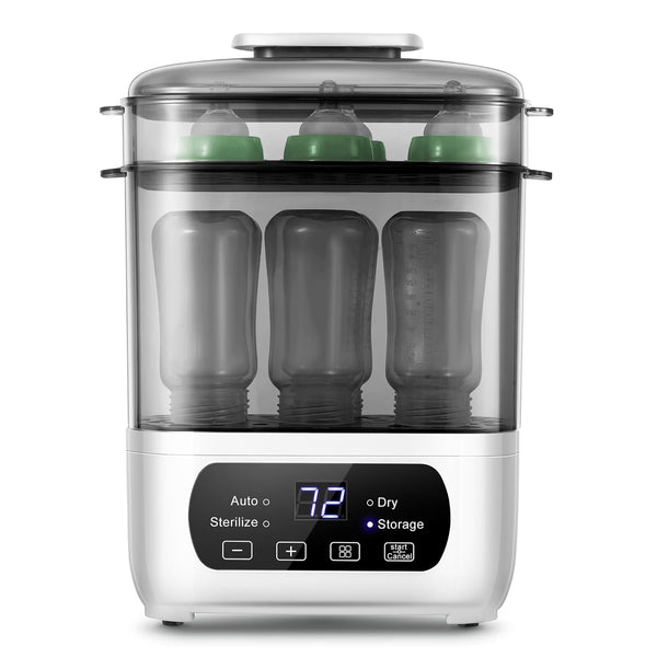 AMZBABYCHEF Baby Bottle Steamer and Dryer, Electric Steamer and Dryer for Baby