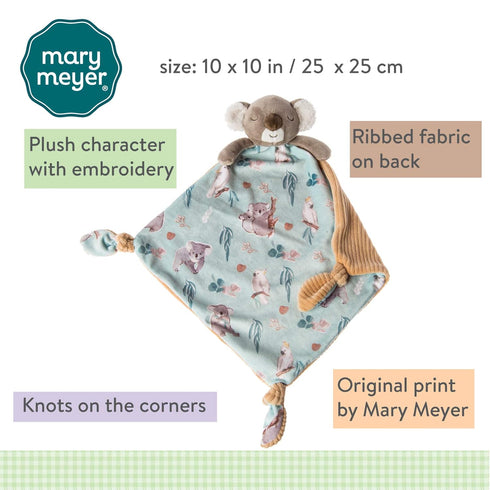 Mary Meyer Little Knottie Lovey Security Blanket, Down Under Koala, 10 x 10-Inches