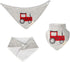 JN&LULU 3-Pack Organic Cotton Baby Bandana Drool Bibs for Teething and Drooling, Baby Gifts