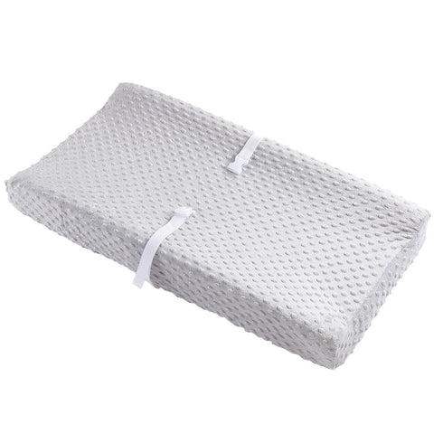2 Pack 32"/34''x16 Solid Changing Table Pad Cover Cradle Sheet, Fits Contoured Diaper Changing Pad, Dots Plush Changing