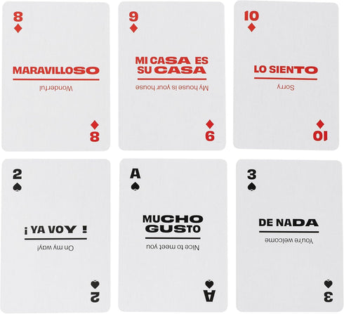 Lingo Spanish Playing Cards in Wayfarer Tin Box | Travel Flashcards | Learn Spanish Vocabulary in a Fun Way