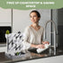 Hranio 12 Baby Bottle Drying Rack Baby Bottle Organizer Drying Rack Space Saving Foldable Dish Can Dry Up to Bottles