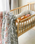 Miaoberry 100% Organic Cotton Muslin Blanket - Sage Green Rainbow Baby Swaddle Set for Newborns